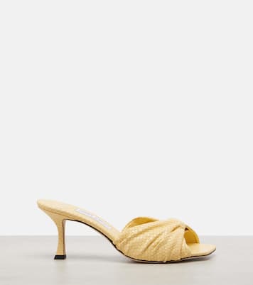 Skye Twist leather mules | Jimmy Choo