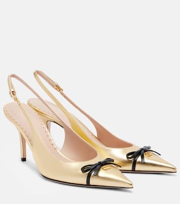 Bepointy 80 leather slingback pumps | Valentino Garavani