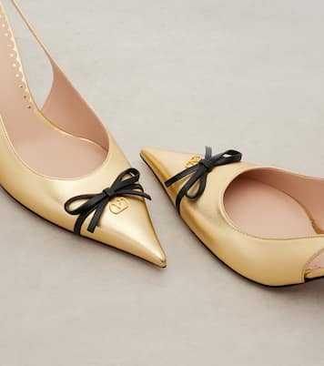 Bepointy 80 leather slingback pumps | Valentino Garavani