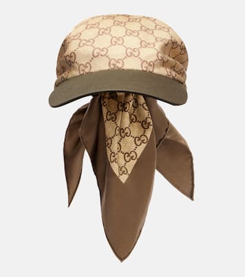 Baseballcap GG aus Seiden-Twill | Gucci