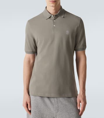 Cotton piqué polo shirt | Brunello Cucinelli