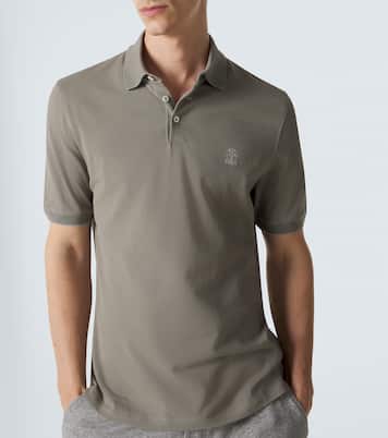 Cotton piqué polo shirt | Brunello Cucinelli