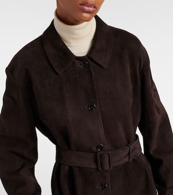 Kendra suede coat | The Row