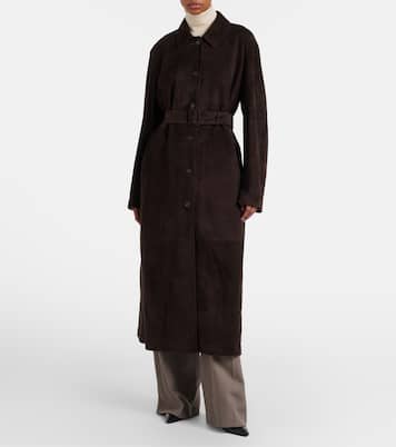 Kendra suede coat | The Row