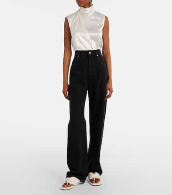 High-Rise Wide-Leg Jeans | Bottega Veneta