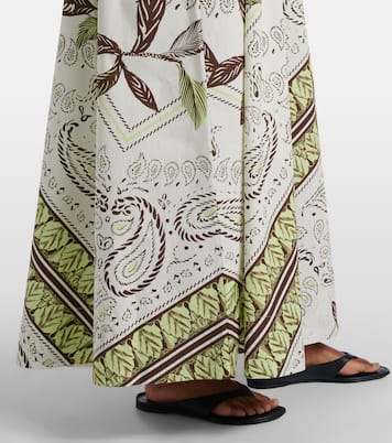 Robe longue en coton mélangé | Tory Burch