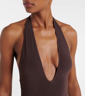 Luna halterneck open-back bodysuit | Zimmermann