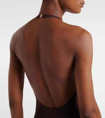 Luna halterneck open-back bodysuit | Zimmermann