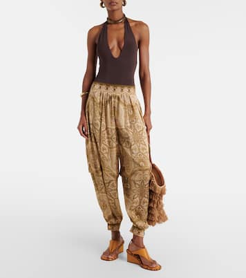 Luna halterneck open-back bodysuit | Zimmermann