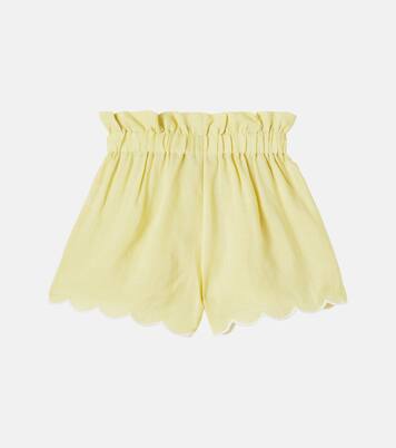 Embroidered ramie shorts | C'era Una Volta