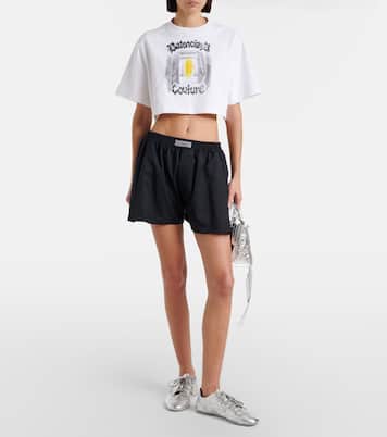 Logo wool-blend shorts | Balenciaga