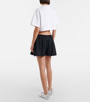 Logo wool-blend shorts | Balenciaga