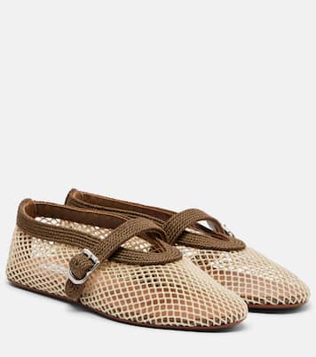 Fishnet Mary Jane flats | Alaïa