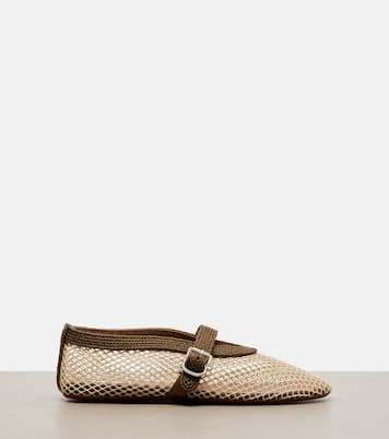 Fishnet Mary Jane flats | Alaïa