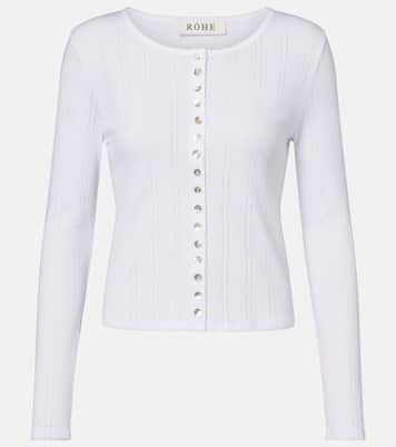 Pointelle cotton cardigan | Róhe