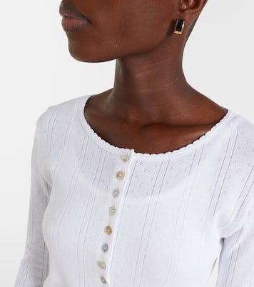 Pointelle cotton cardigan | Róhe