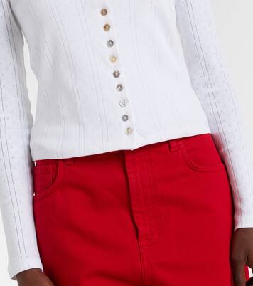 Pointelle cotton cardigan | Róhe