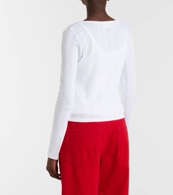 Pointelle cotton cardigan | Róhe