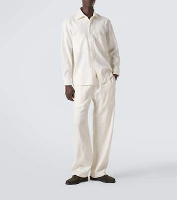 Silk straight pants | Saman Amel