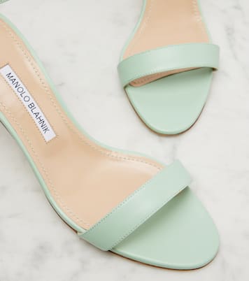 Chaos leather sandals | Manolo Blahnik