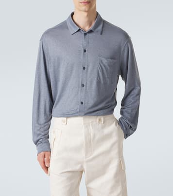Hemd aus Leinen-Jersey | Giorgio Armani