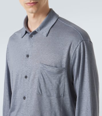 Hemd aus Leinen-Jersey | Giorgio Armani
