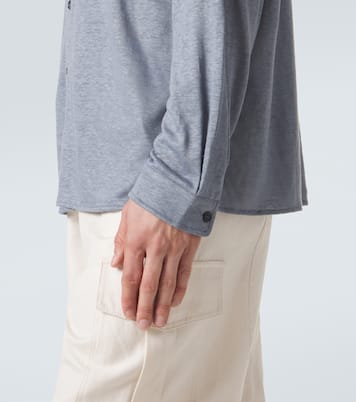 Hemd aus Leinen-Jersey | Giorgio Armani