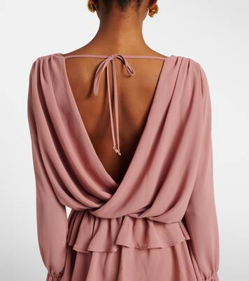 Giselle asymmetric tiered maxi dress | Bananhot