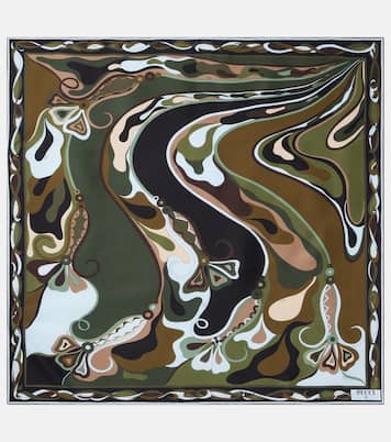 Orchidee silk twill scarf | Pucci