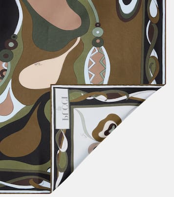 Orchidee silk twill scarf | Pucci