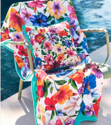 Coussin en soie à motif floral | Dolce&Gabbana Casa