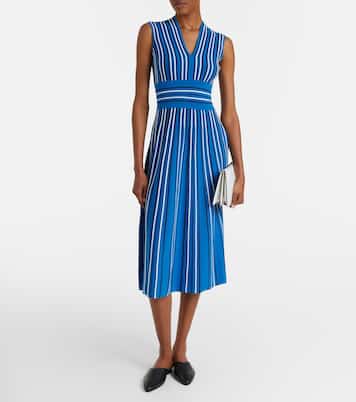 Robe midi en maille à rayures | Max Mara