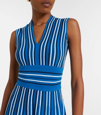 Robe midi en maille à rayures | Max Mara