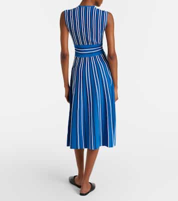 Robe midi en maille à rayures | Max Mara