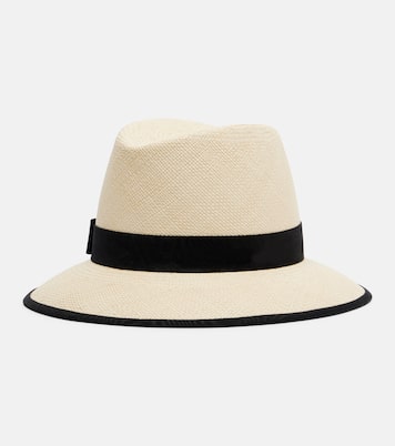 VLogo straw Panama hat | Valentino