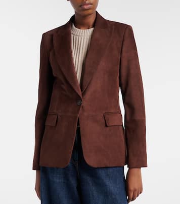Blazer de ante con cuentas Monili | Brunello Cucinelli