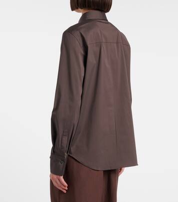 Monili cotton-blend poplin blouse | Brunello Cucinelli