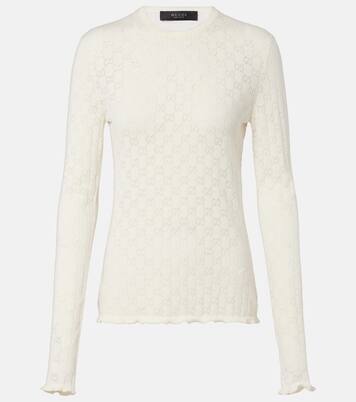 Pullover GG aus Devoré | Gucci