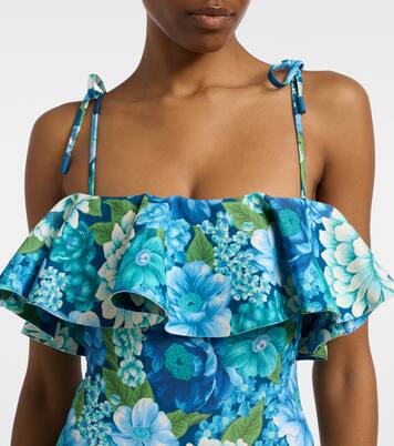 Margo floral ruffled swimsuit | Alémais