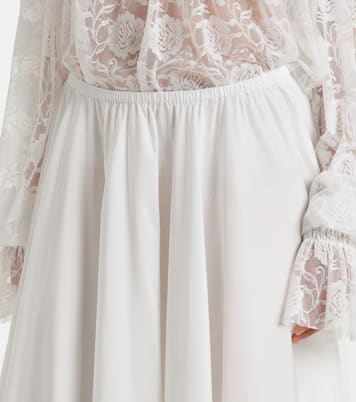 Pleated jersey maxi skirt | Norma Kamali