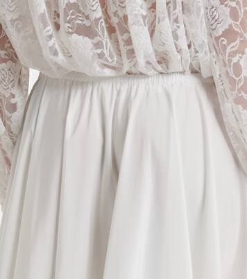 Pleated jersey maxi skirt | Norma Kamali