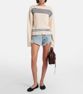 Frayed denim shorts | Balenciaga
