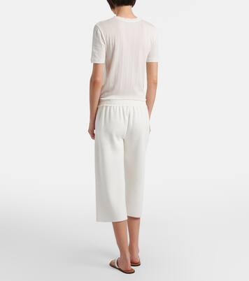 Ozias cotton and silk cropped sweatpants | The Row