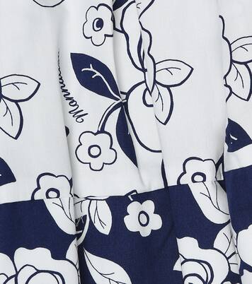 Floral cotton A-line skirt | Monnalisa