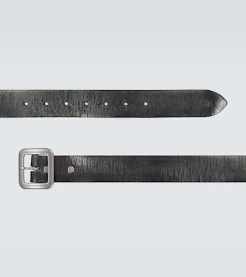Burnished leather belt | RRL