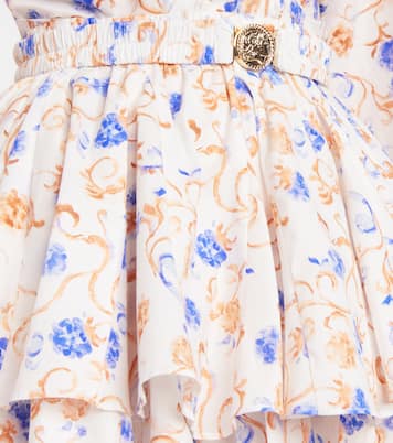 Mini-jupe Reign en coton mélangé à fleurs | Caroline Constas