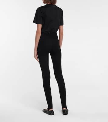 Leggings a vita alta con staffe | Prada