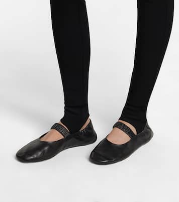 Leggings a vita alta con staffe | Prada