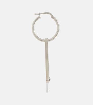 Boucle d'oreille unique à logo | Prada