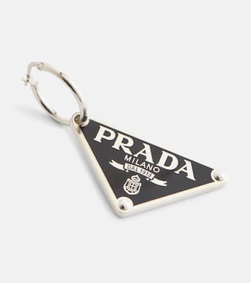 Boucle d'oreille unique à logo | Prada